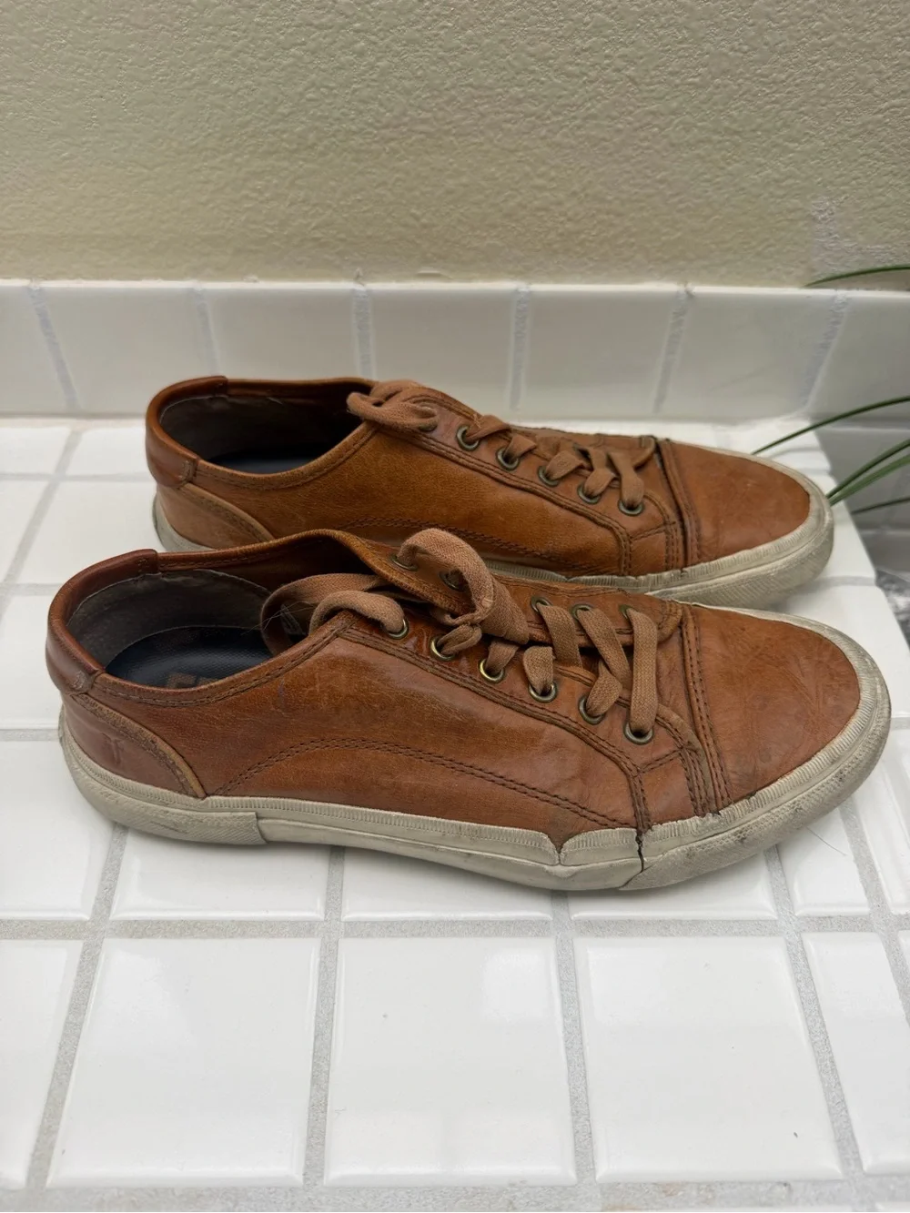 Frye Chambers Low Men’s Brown Leather Sneakers